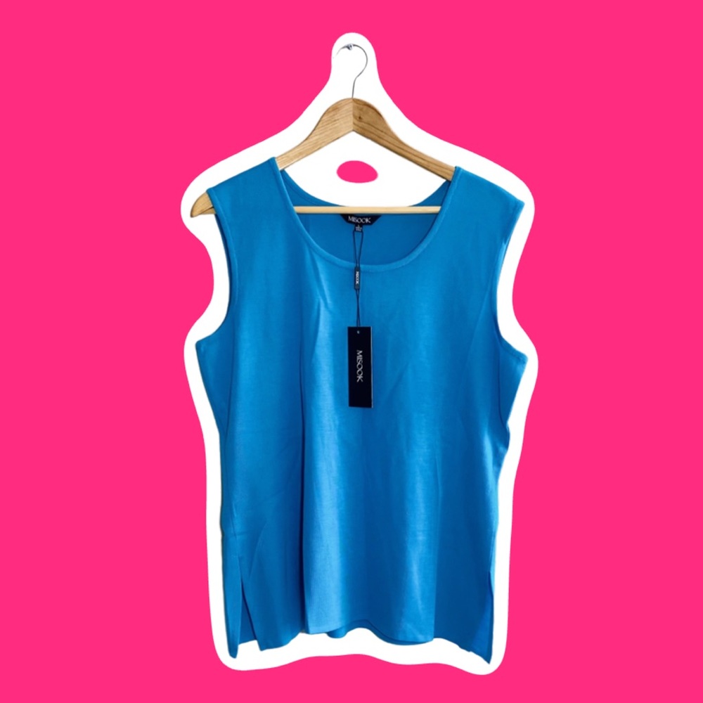 NWT Aqua Blue Women’s Tank Top Blouse
